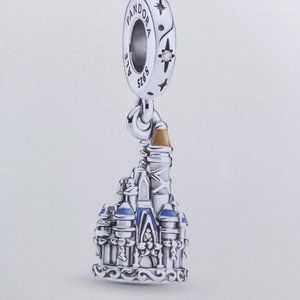 Walt Disney World 50th Anniversary Cinderella Castle Charm by PANDORA NEW